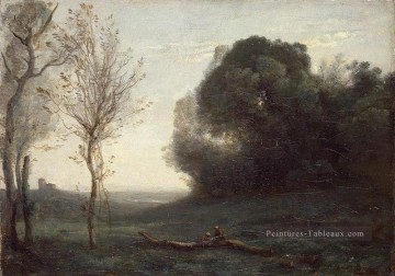 romantique romantisme Tableau Peinture - Matin plein air romantisme Jean Baptiste Camille Corot